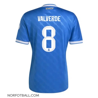 Billige Fotballdrakt Real Madrid Federico Valverde #8 Replika Tredjedrakt 2025-26 Kortermet